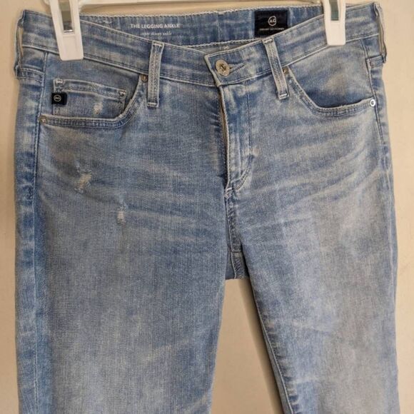 AG Adriano Goldschmied The Legging Ankle Jeans Women’s Size 27 Light Wash Skinny - Picture 11 of 12